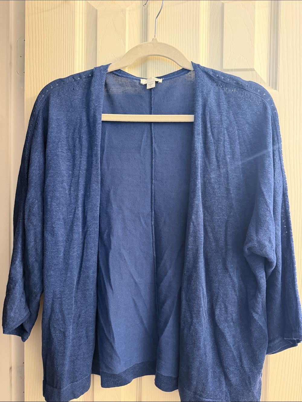 J. Jill Open-Front Blue Women's Cardigan